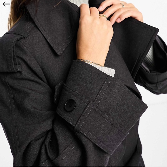 & other stories wool blended trend coat - Picture 3 of 12